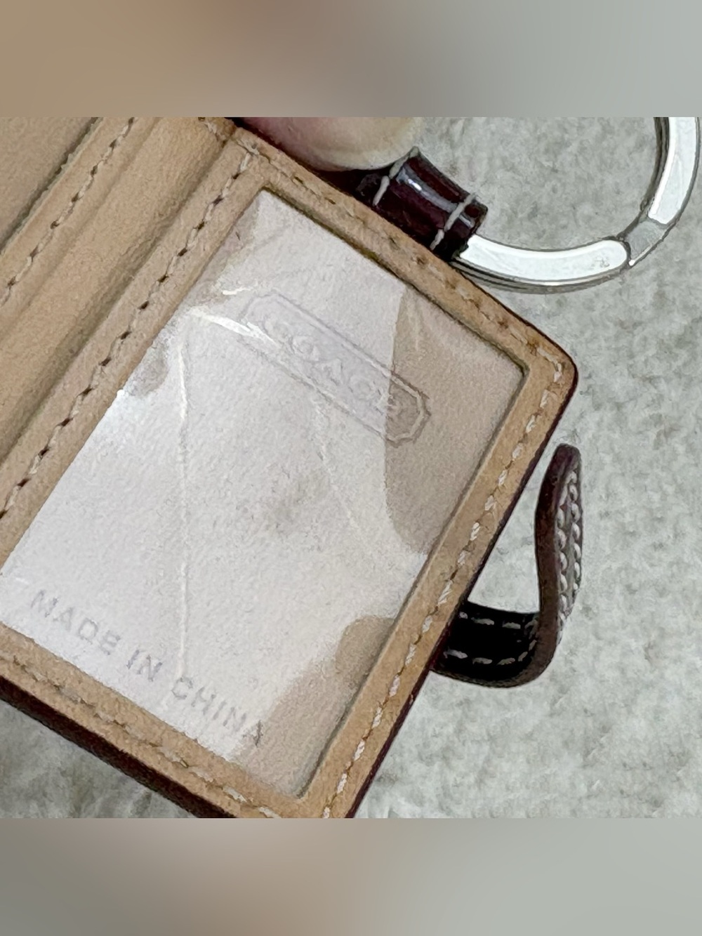 Vintage Y2K Rare HTF Patent Leather Mini Coach Photo Keychain - Picture 10 of 11